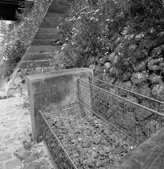 Wire and Rubble Bench