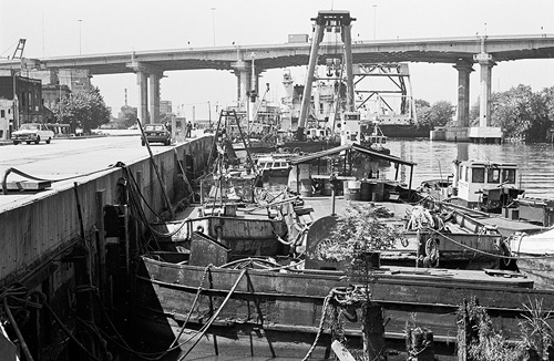 towards the bridge