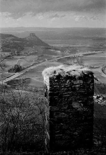 Chimney and Grass on Hohentwiel, Singen, Germany